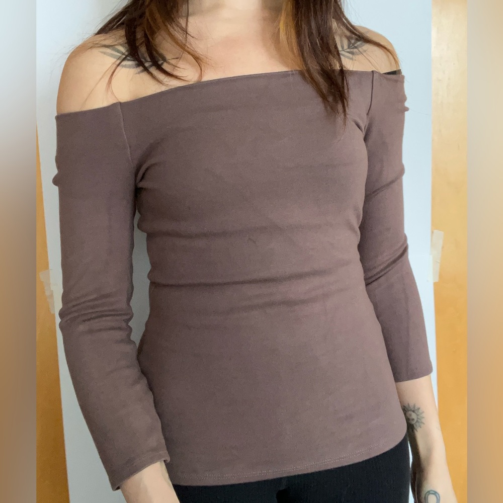 L’agence Mauve Off The Shoulder Top XS